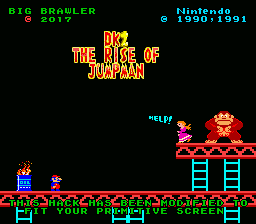 DK2 - The Rise of Jumpman (Hack) — Title screen